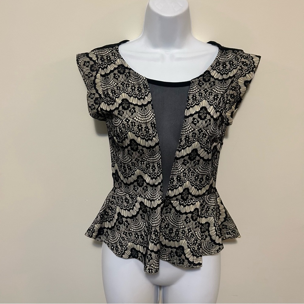 Sirens Black Lace Top